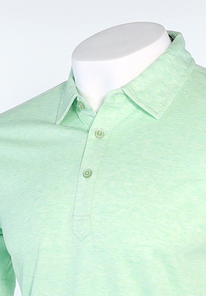 Raffi Aqua Cotton Sherwood Polo in Mint – view 2 #Color_Mint