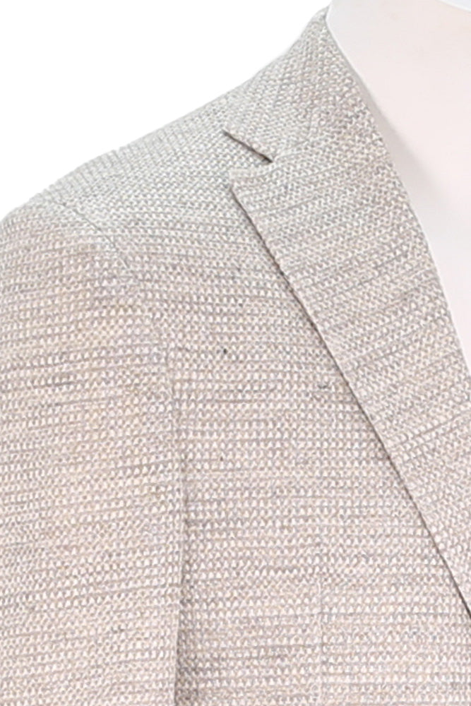 Jack Victor Men's Sport Coat In Versatile Neutral Tone Close Up