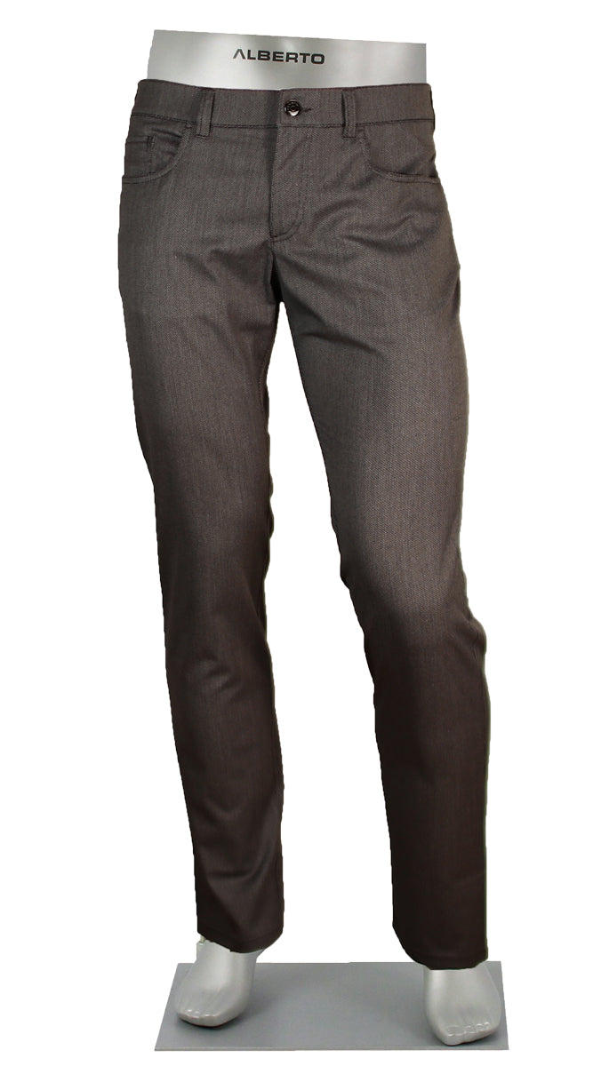 Alberto Stone Ceramica Men’s Charcoal Two-Tone Modern Fit Pants – Mondo Uomo