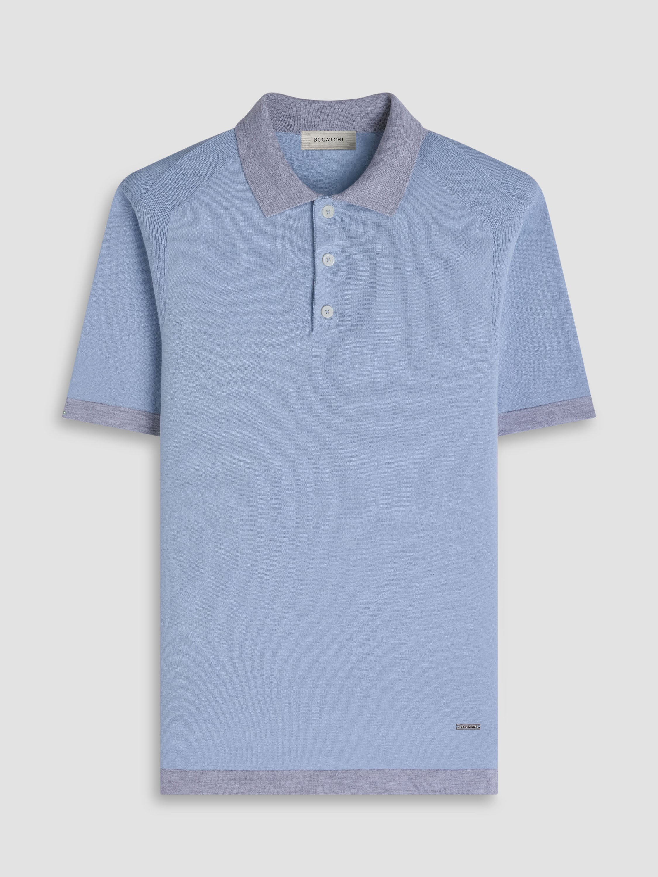Bugatchi S/S Polo Sweater, Ice