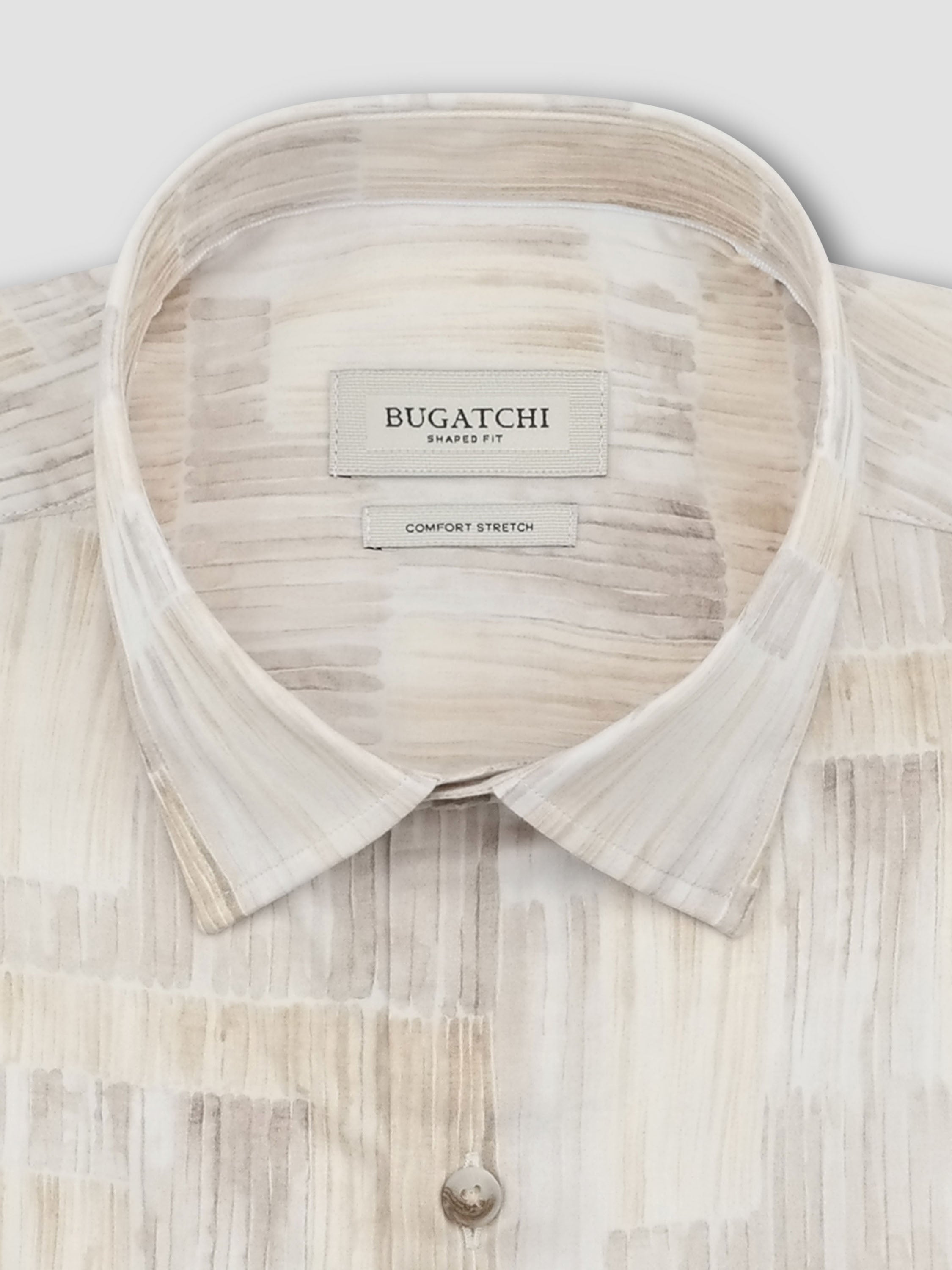 Bugatchi L/S Julian Shirt, Almond