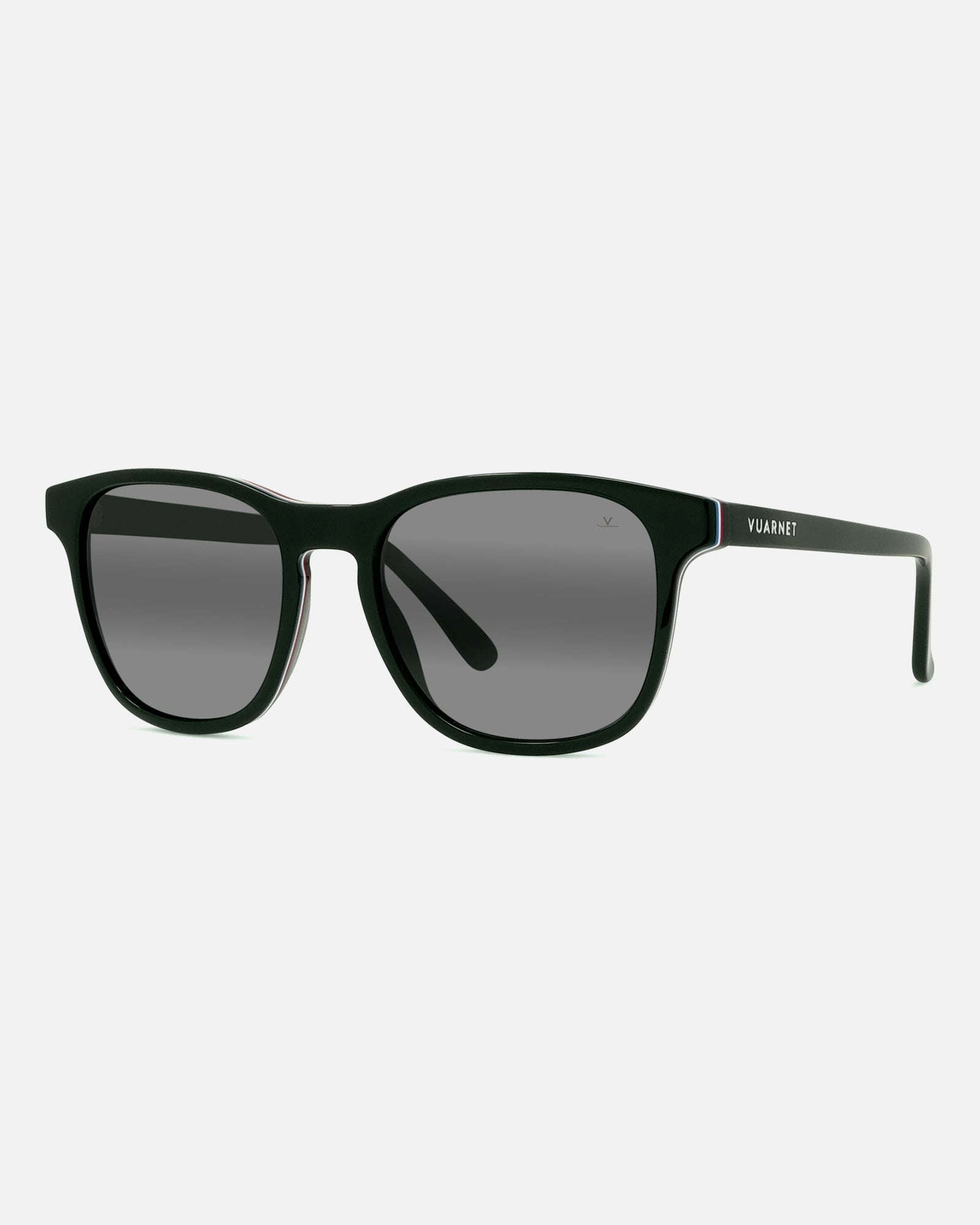 Vuarnet Belvedere Sunglasses In Black Angled View