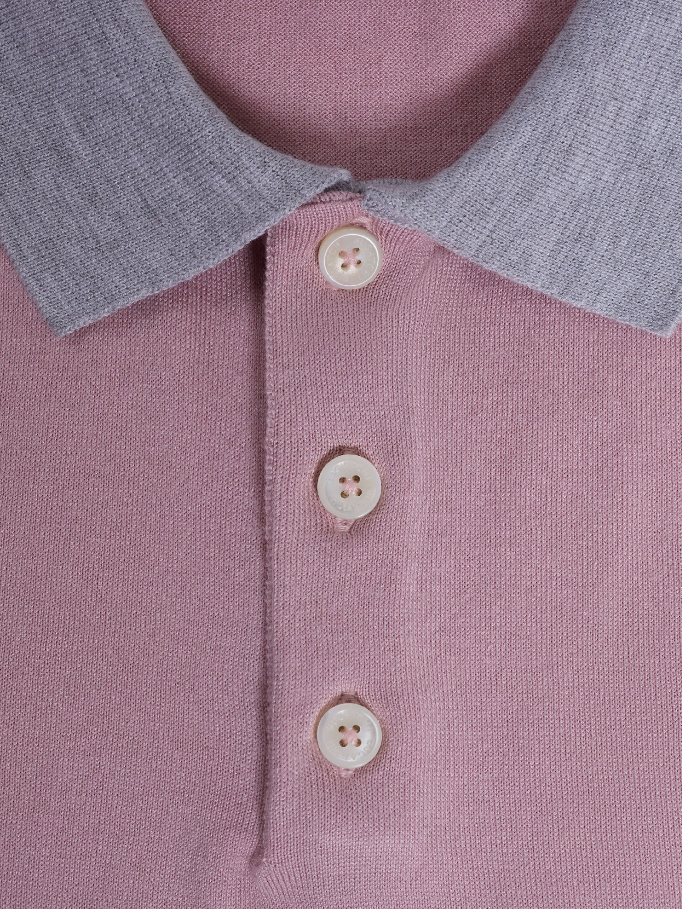 Bugatchi S/S Polo Sweater, Dusty Pink