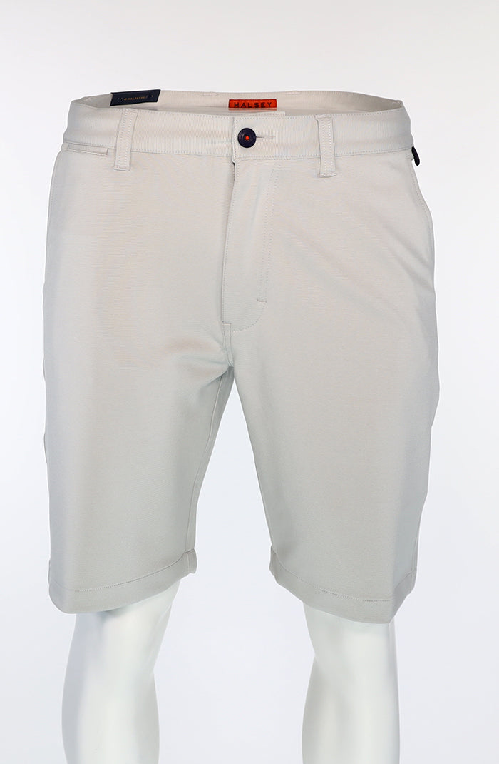 Halsey Breakwater Men’s Stripe Shorts in Silver Performance Knit – Mondo Uomo