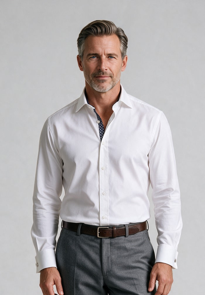Cotton Oxford Shirt — model detail
