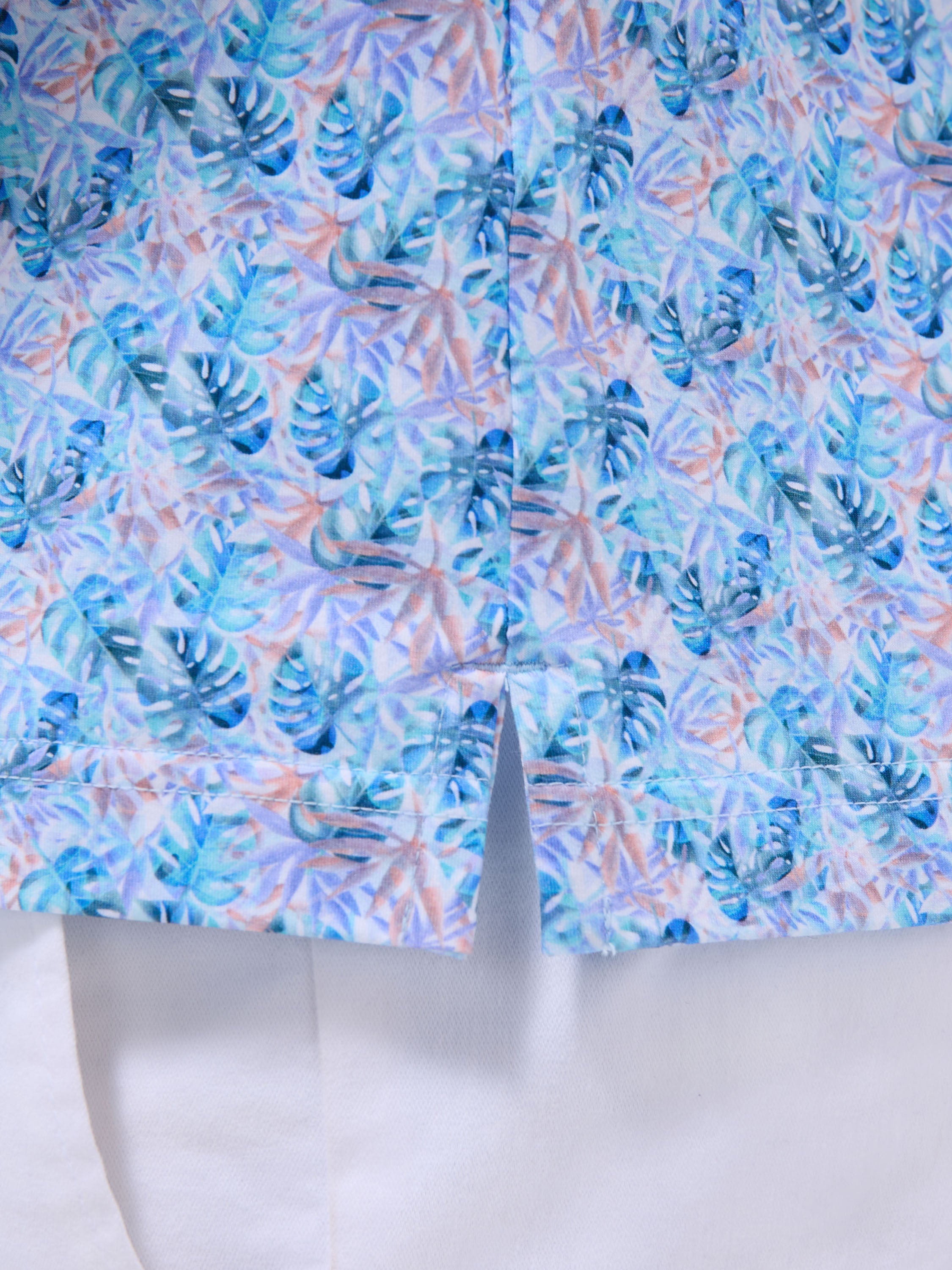 S/S Bugatchi Ooohcotton Victor Polo For Men In Turquoise GF9166F79