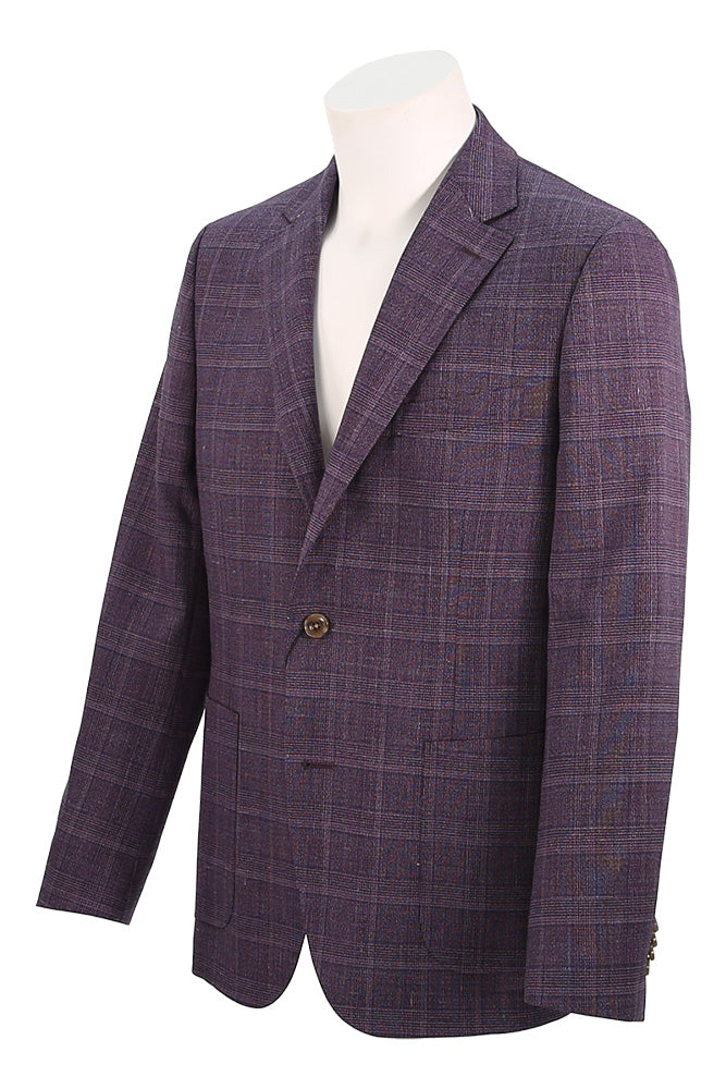 Paul Betenly Purple Plaid Sport Coat