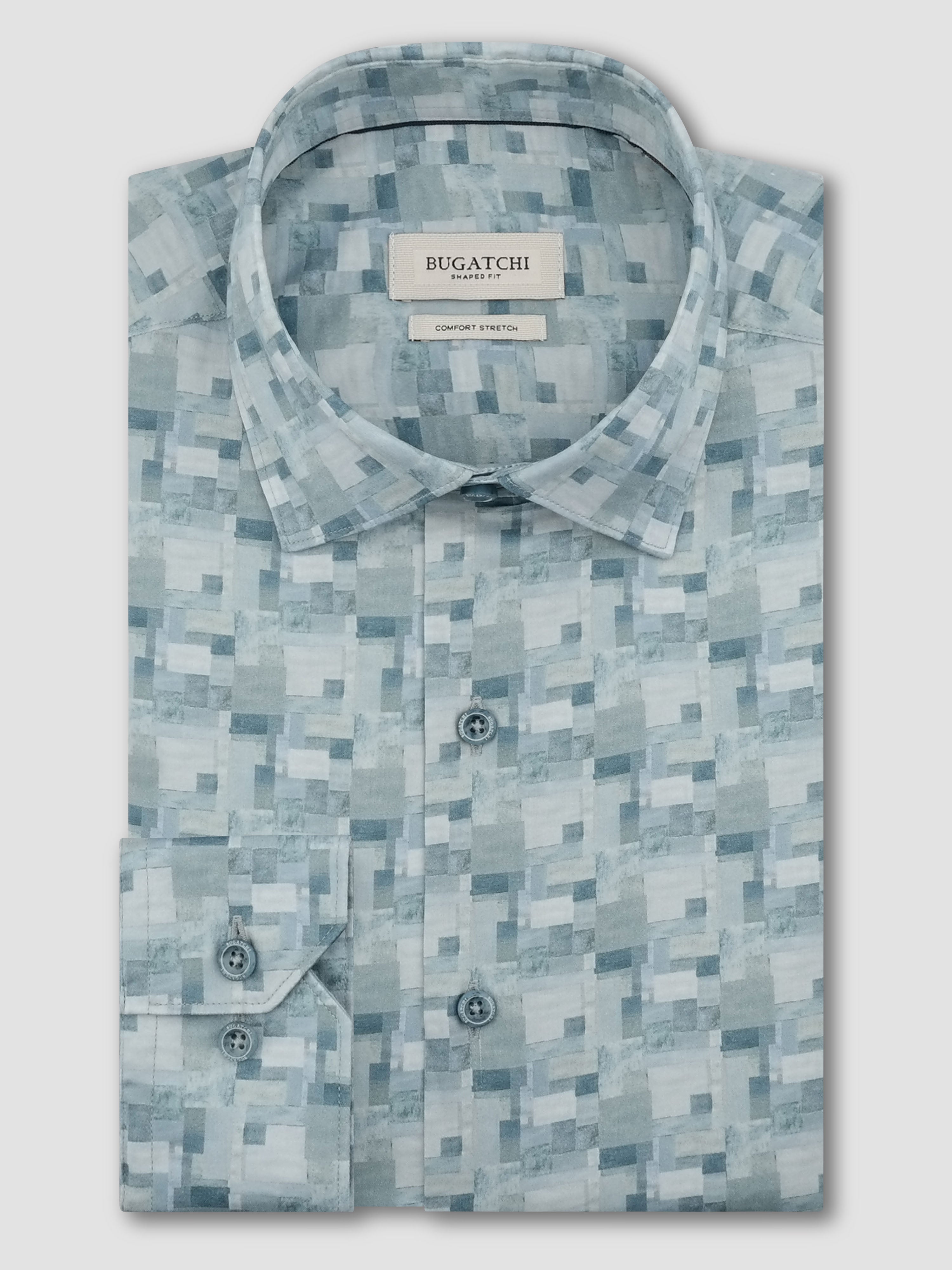 Bugatchi L/S Axel Shirt, Ether