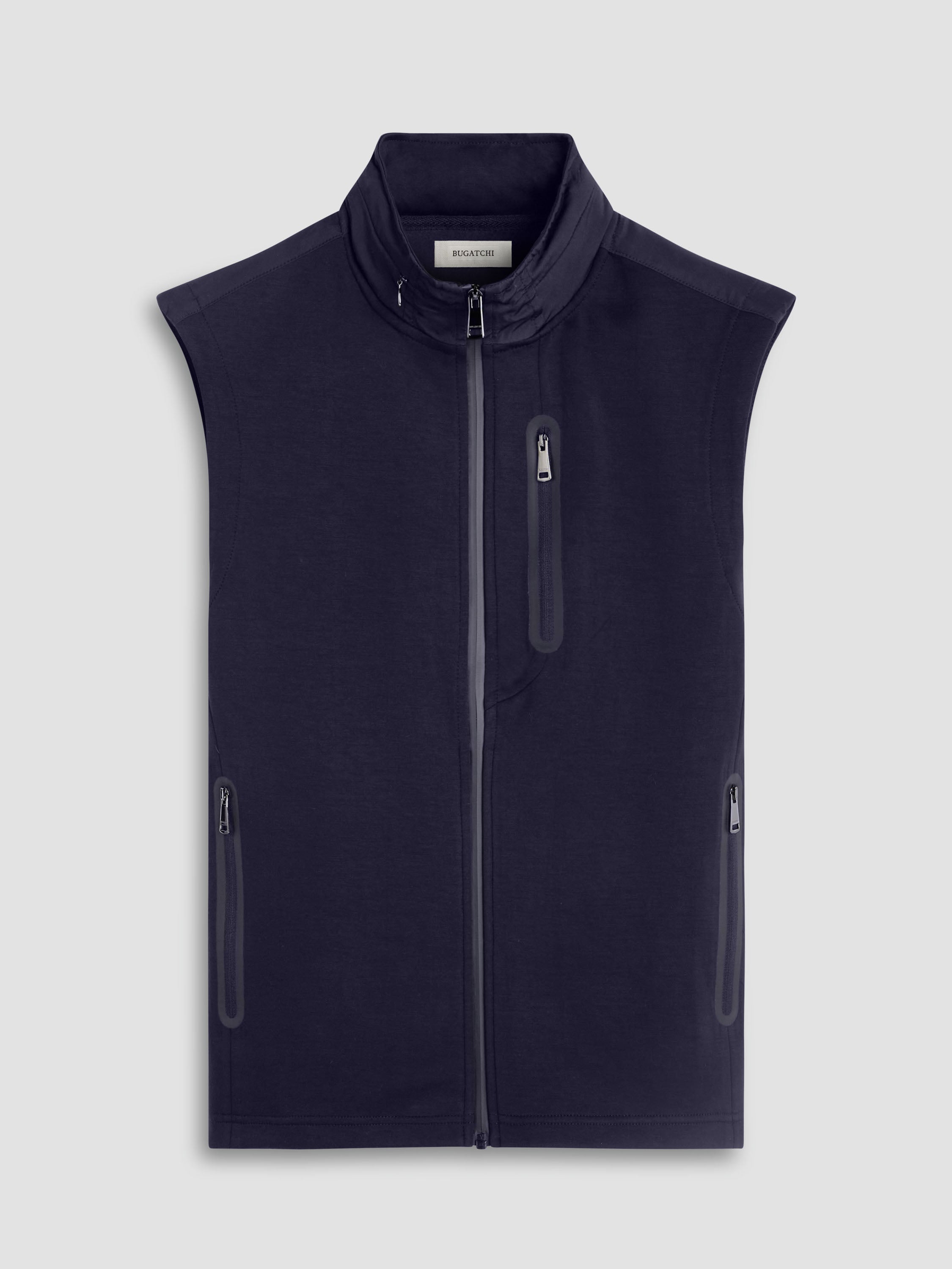 Bugatchi Soft Touch Knit Vest For Men In Navy - Mondo Uomo