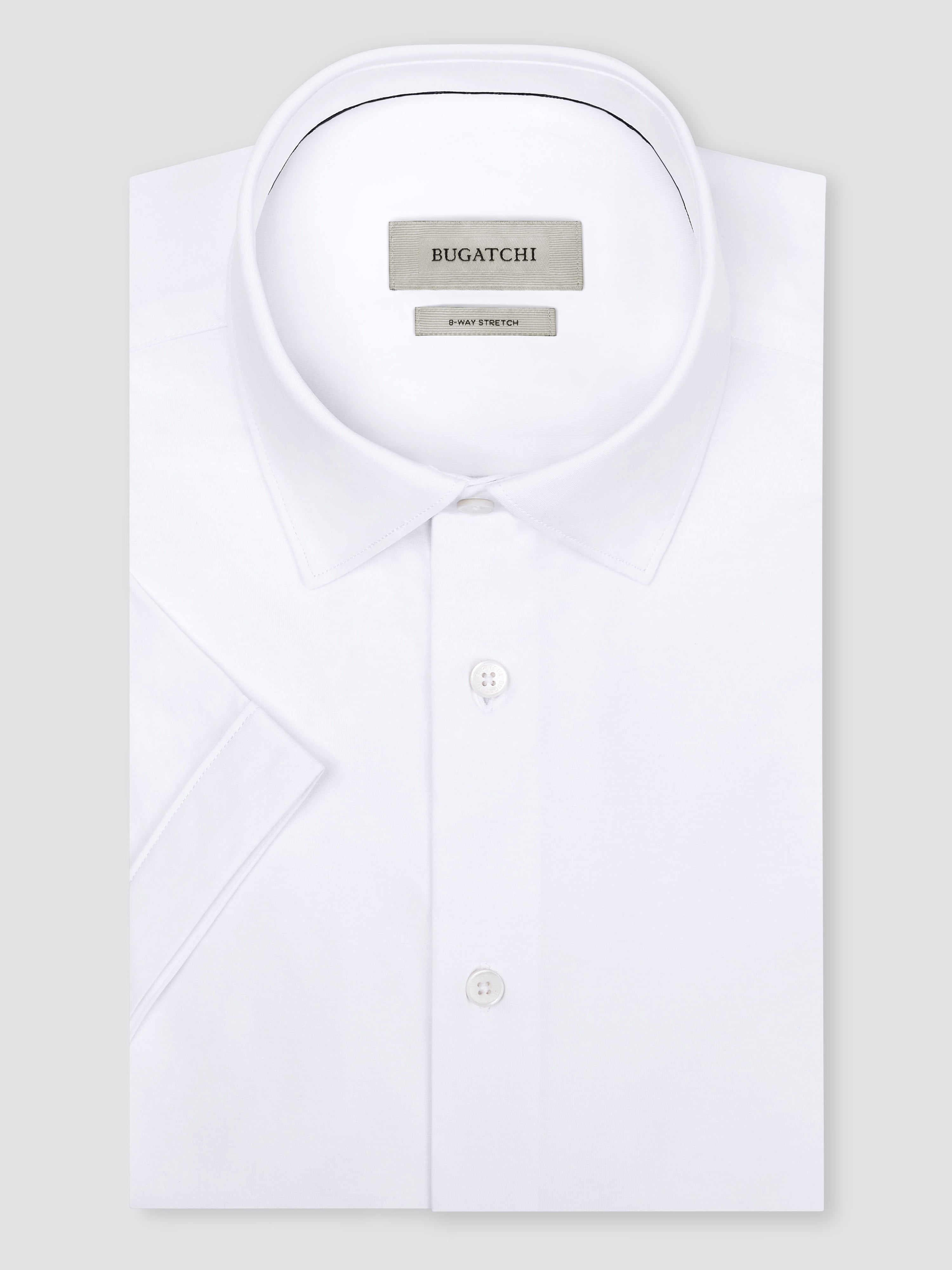 Bugatchi Ooohcotton S/S Shirt, White