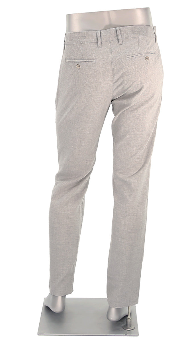 Alberto Lou Linen Chino Pants For Men In Light Beige Back View L1330