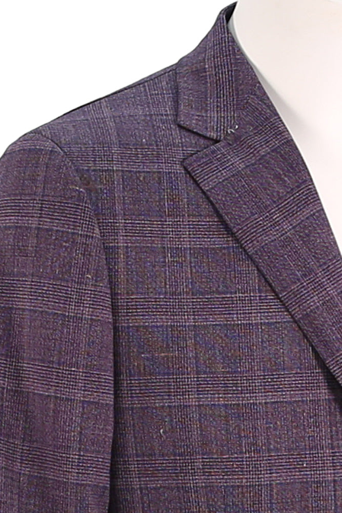 Paul Betenly Purple Plaid Sport Coat