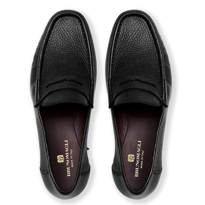 Bruno Magli Tonio Loafer For Men In Blak Cervo Top View