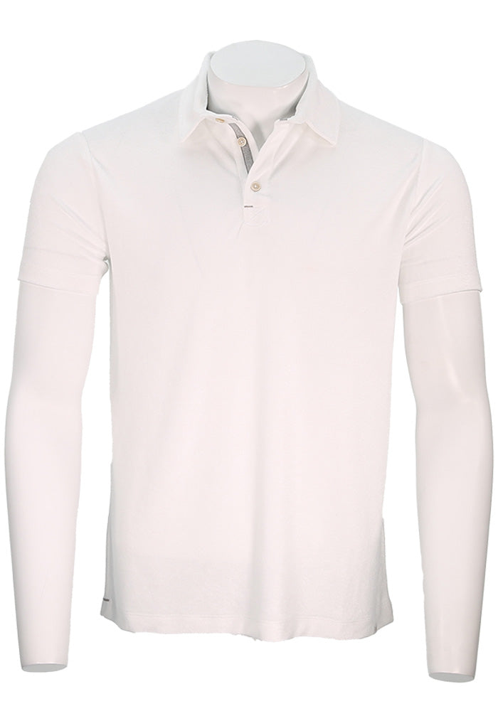 Paul & Shark Men's S/S Cloth Polo In White - Mondo Uomo Fine Menswear