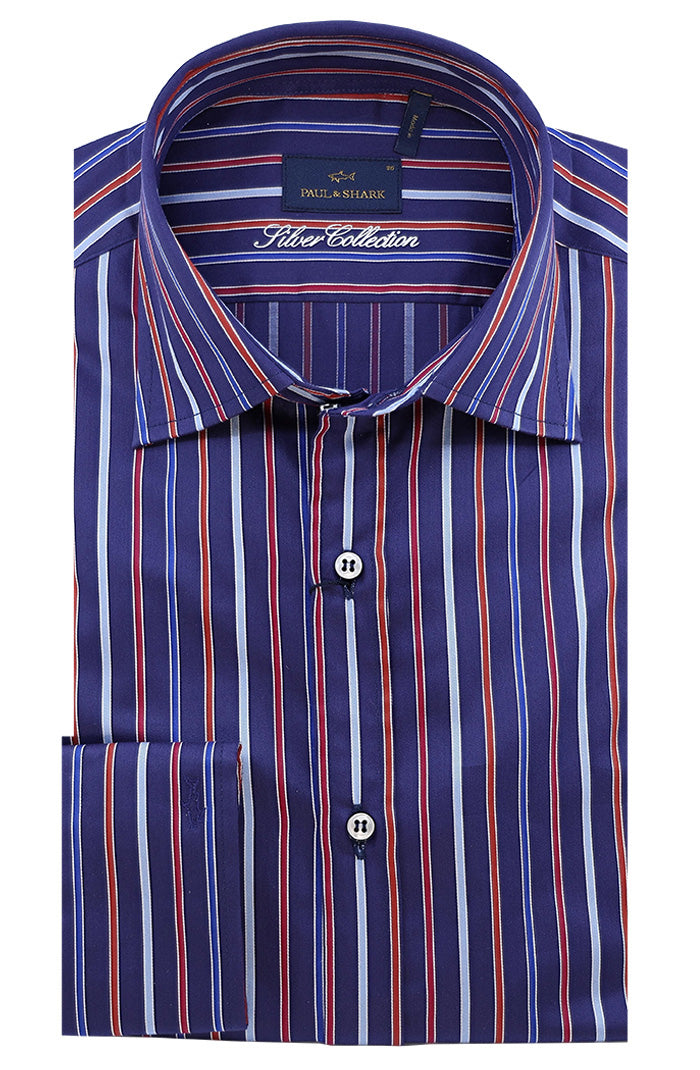 Paul & Shark Silver Collection Cotton Satin Shirt