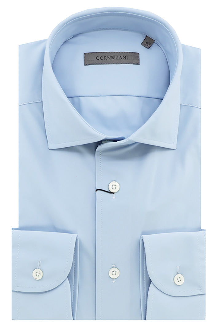 Corneliani Long Sleeve Shirt, Blue