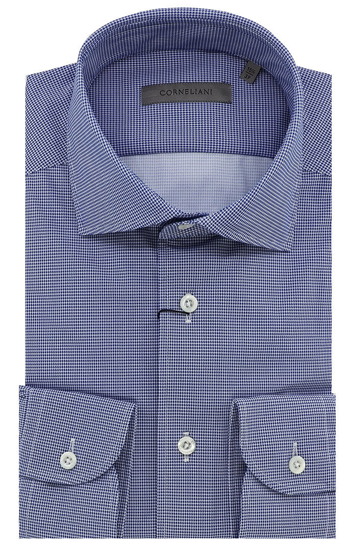 Corneliani Long Sleeve Shirt, Navy