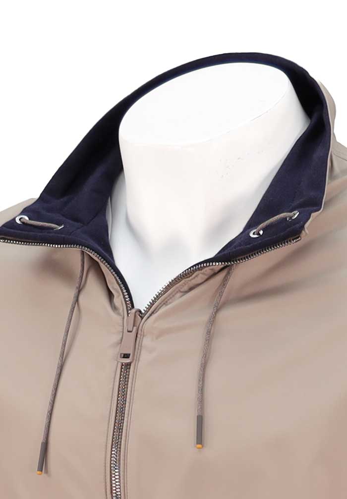 Paul & Shark 2-in-1 Reversible Blouson, Mushroom/Navy
