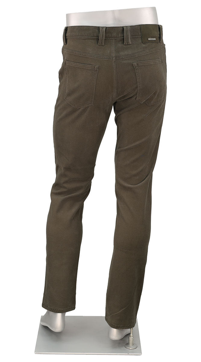 Pipe Diamond Brushed Cotton Olive