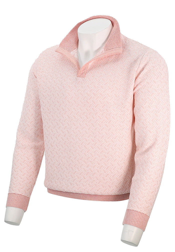 St. Croix Crystal Linen Open Mock | Canyon