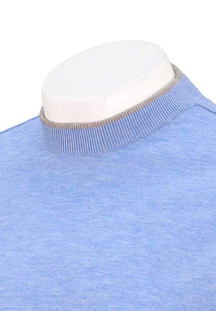 Paul & Shark Soft Piuma Crewneck, Light Blue