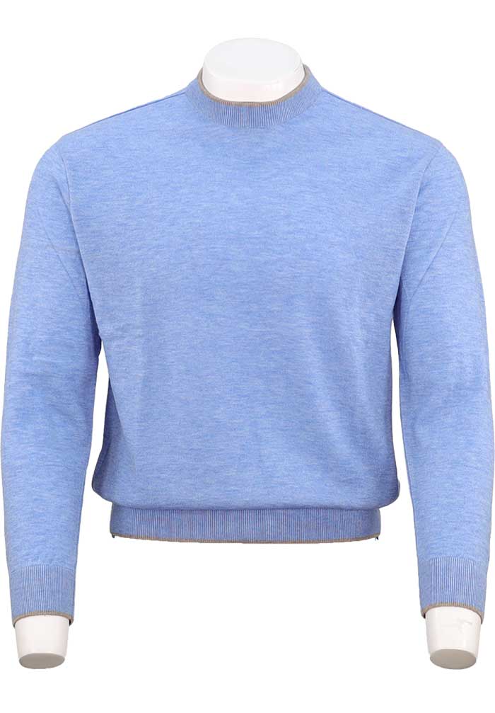 Paul & Shark Soft Piuma Crewneck, Light Blue