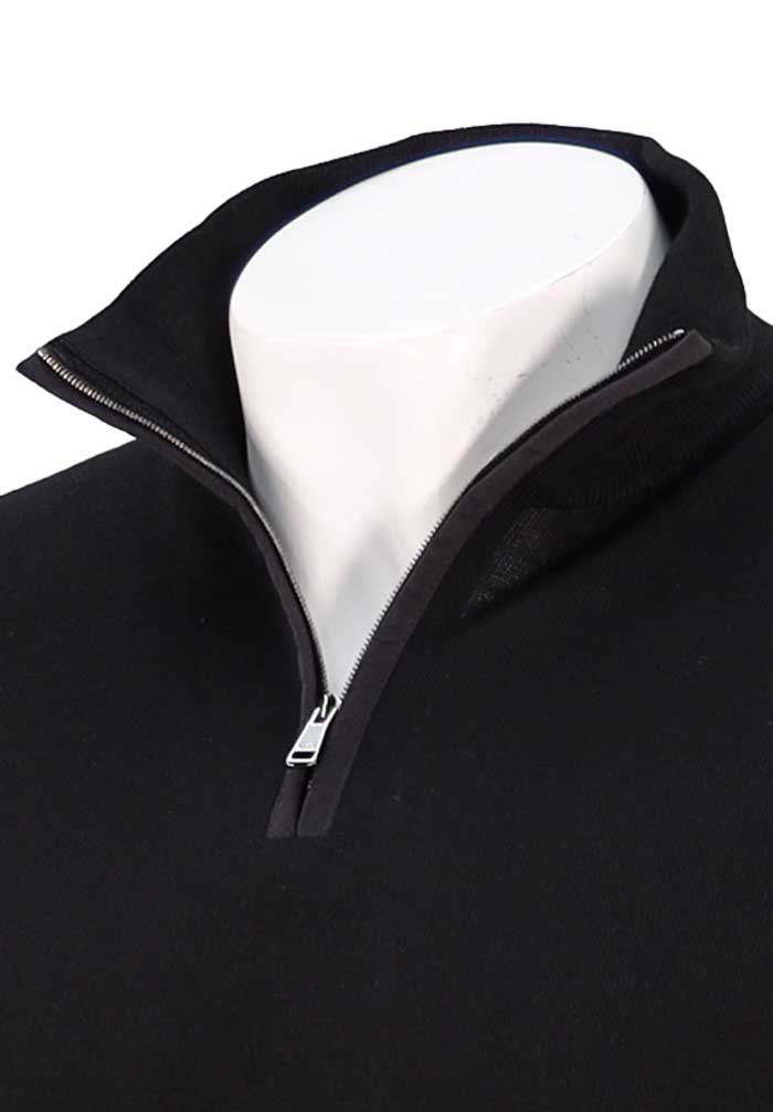 Paul & Shark Xsoft Wool Half-Zip, Black