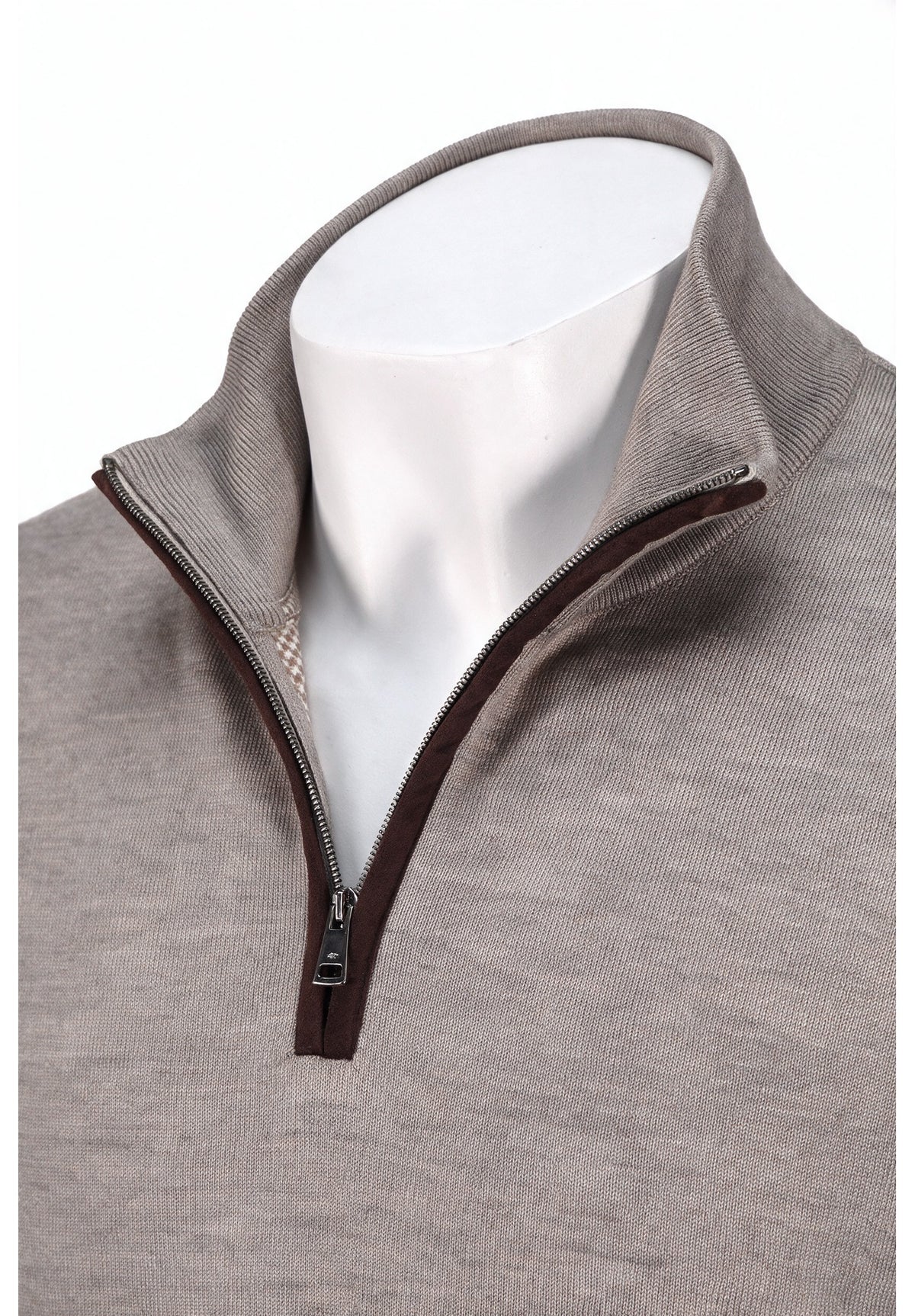 Paul & Shark Xsoft Wool Half-Zip, Beige — view 2