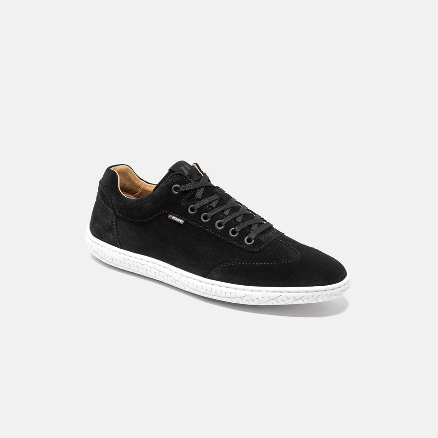 Piloti Shift Driving Sneaker, Black on White