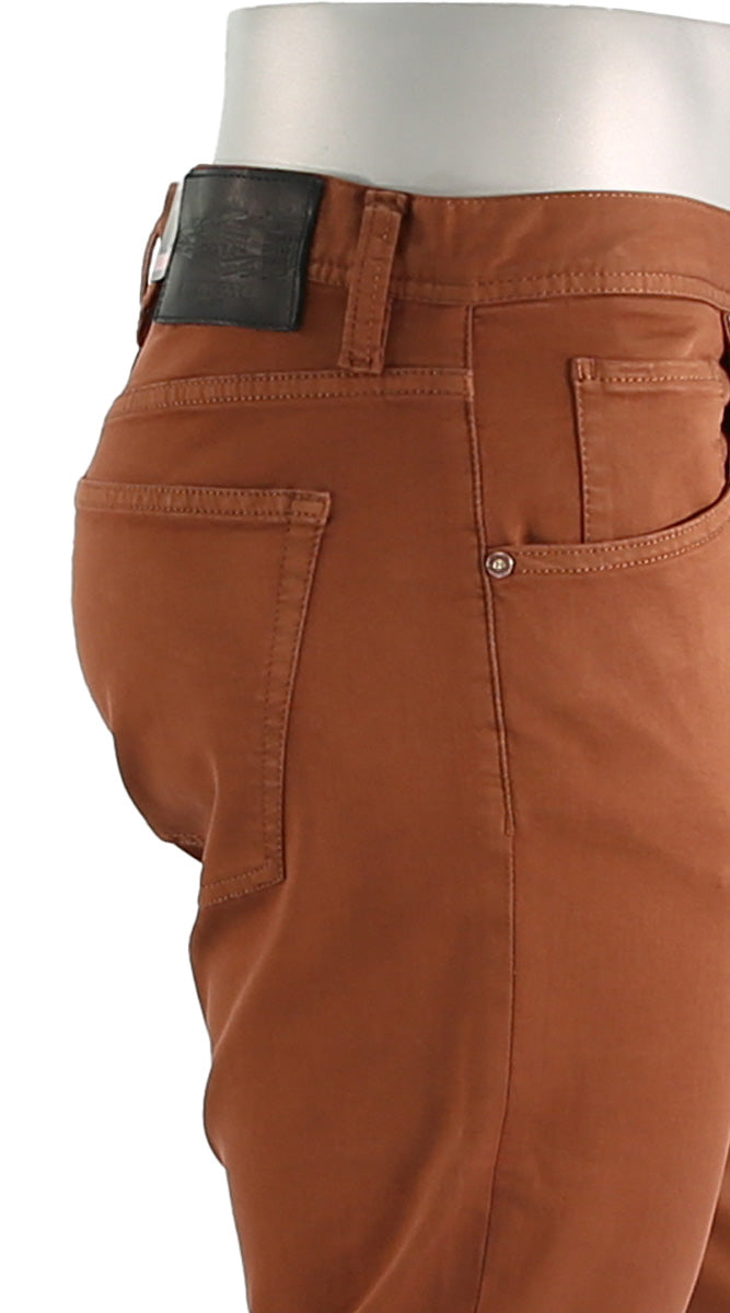 Stone Stretch Colored Denim Paprika