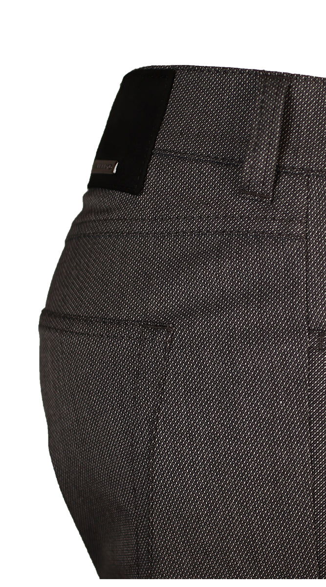 Alberto Stone Ceramica Men’s Charcoal Pants Close-Up with Two-Tone Fabric ST1942-985