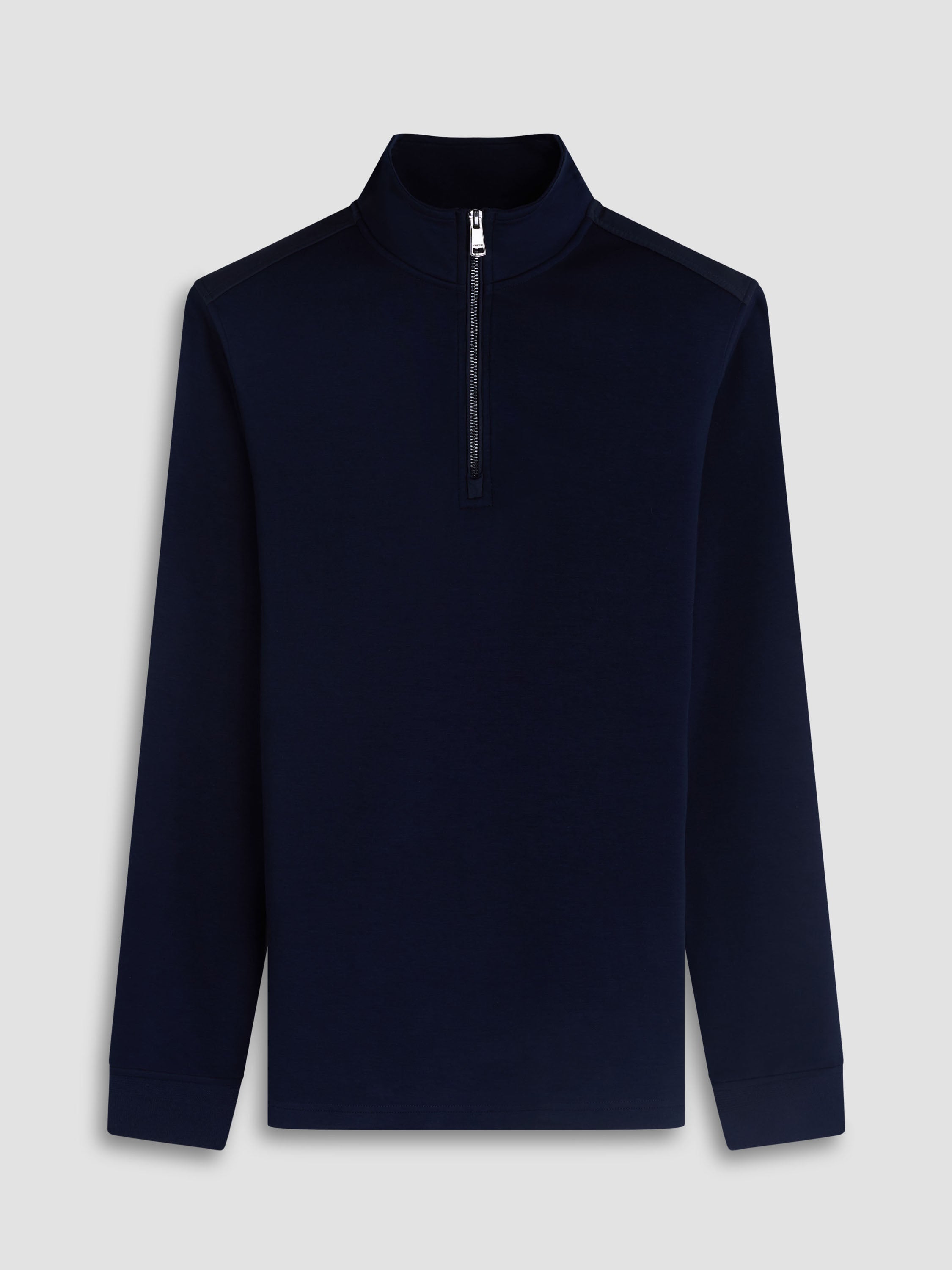 Bugatchi L/S Quarter Zip Knit, Navy