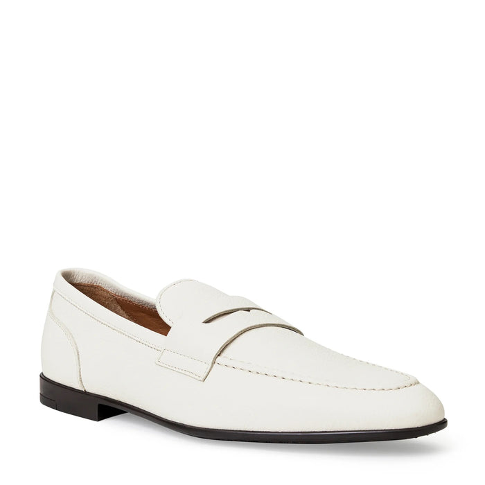 Bruno Magli Lastra Loafer For Men In Off White - Mondo Uomo