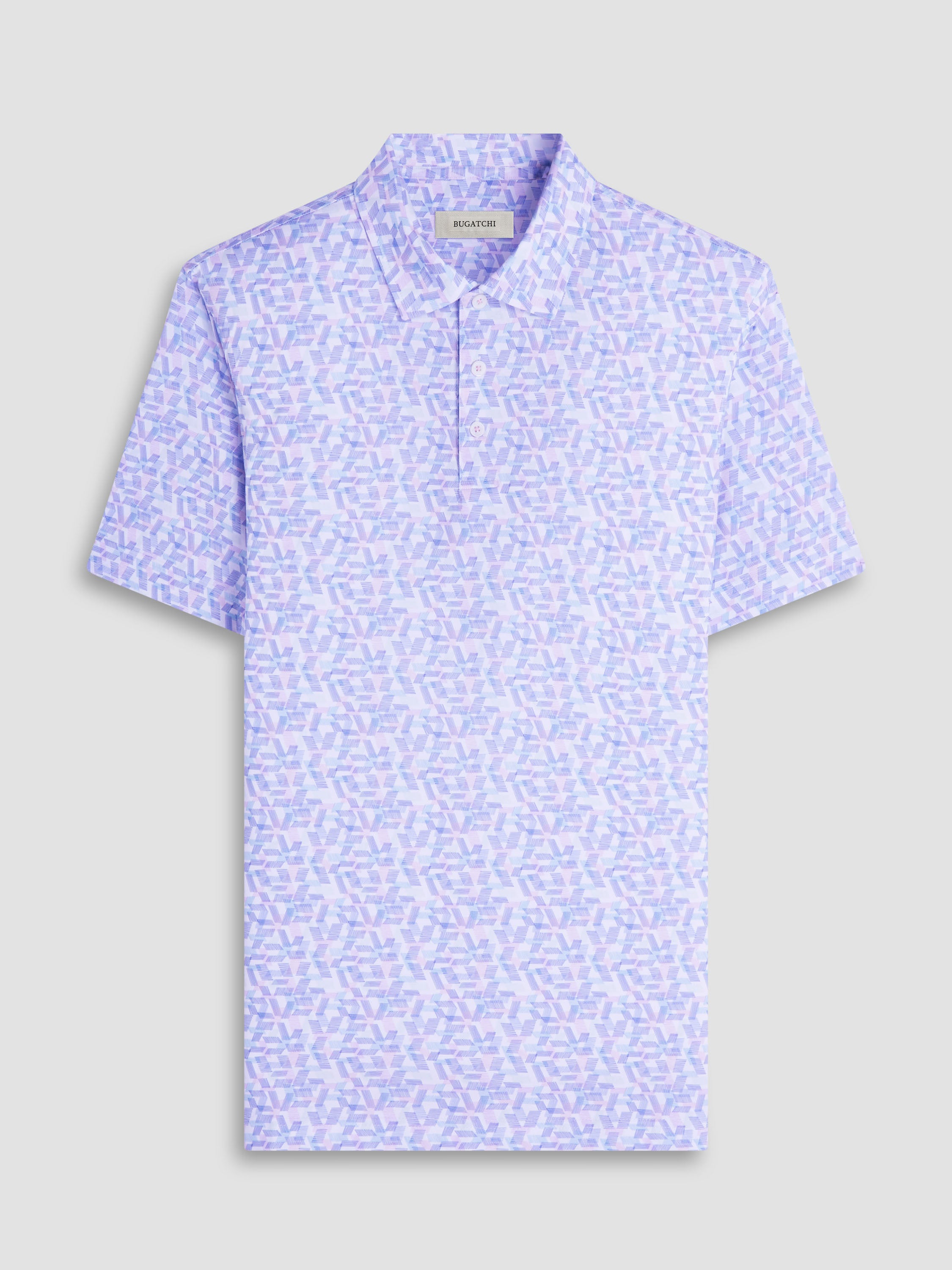 S/S Bugatchi Ooohcotton Victor Polo For Men In Pink- Mondo Uomo