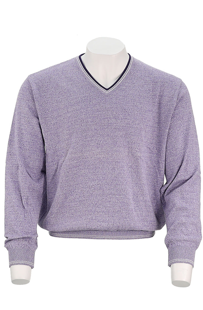 St. Croix Long Sleeve V-Neck with Trim