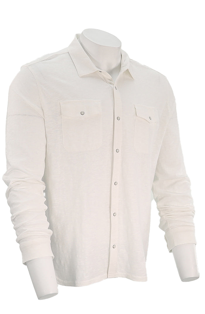 Arvon Long Sleeve Knit Western Shirt | Salt