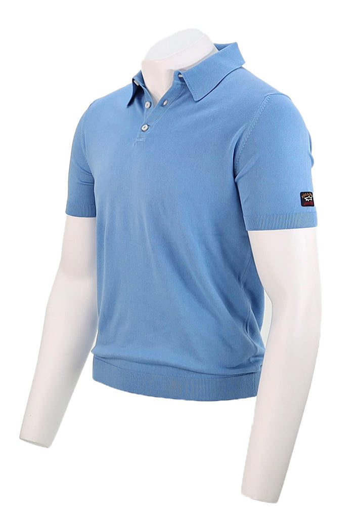 Paul & Shark Men’s Bright Blue Riviera Polo Shirt Short Sleeve 22411609