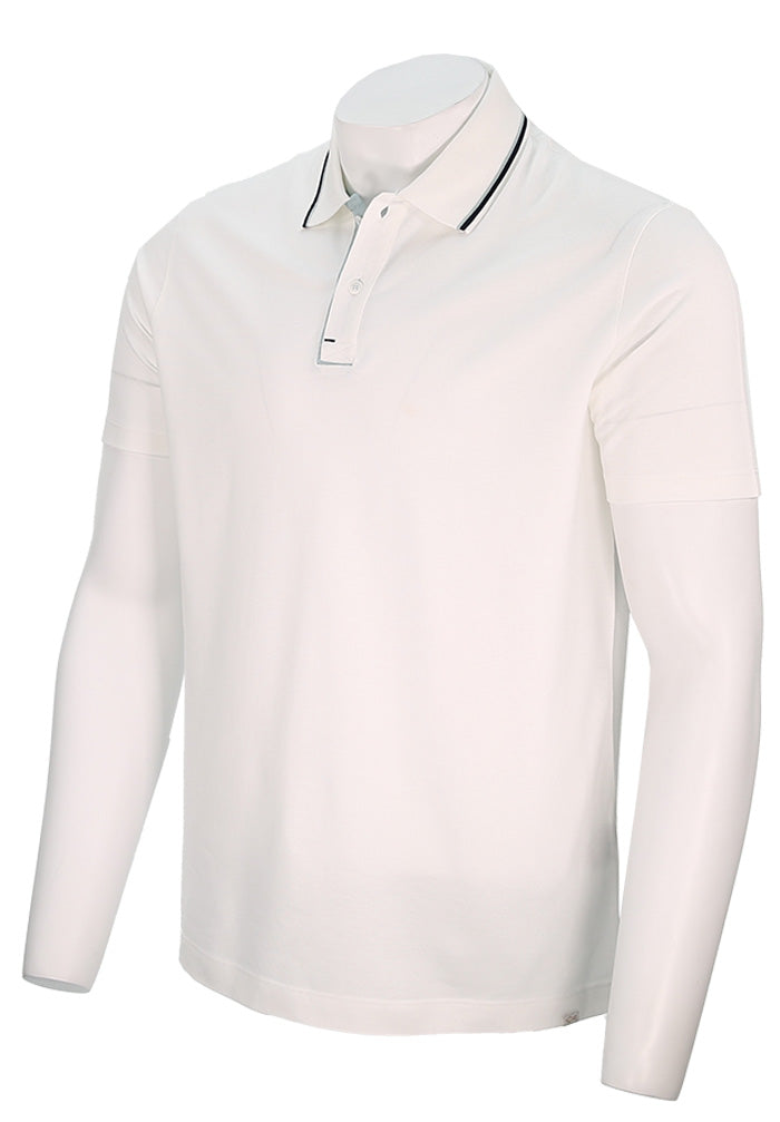 Paul & Shark Men's Shark Tag Soft Piqué Cotton S/S Polo Shirt In White - Mondo Uomo