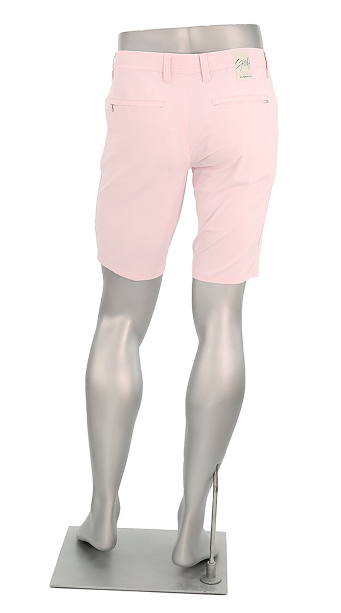 Alberto Earnie Golf 3X DRY Men’s Slim Fit Light Pink Performance Activewear Shorts Back View