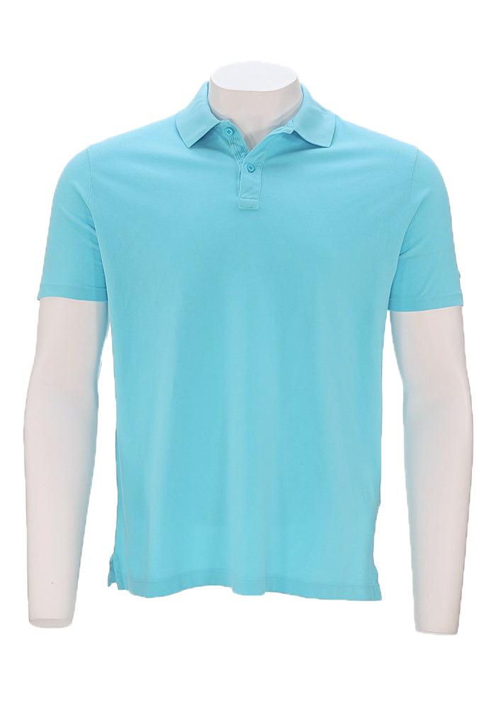 Paul and Shark Men’s Short Sleeve Polo Shirt in Solid Light Blue Cotton – Mondo Uomo