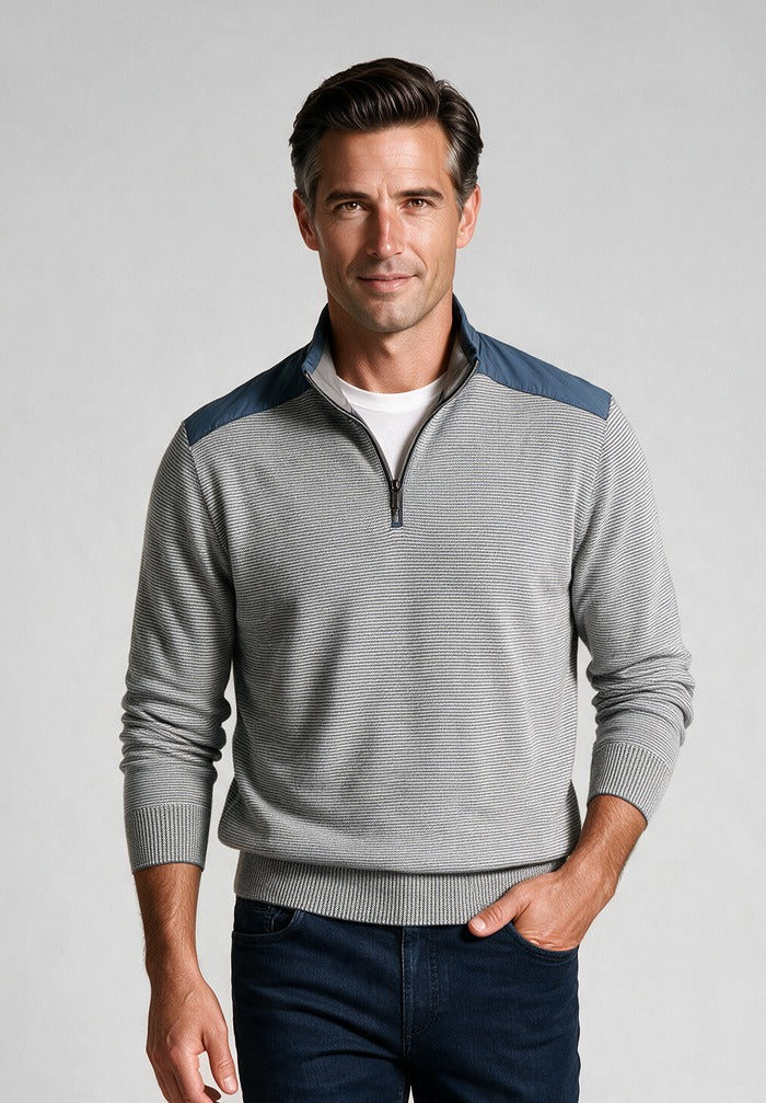 Paul & Shark Half Zip Sweater — model detail