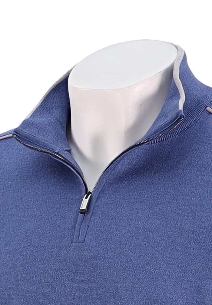 Paul & Shark Quarter Zip Sweater, Blue