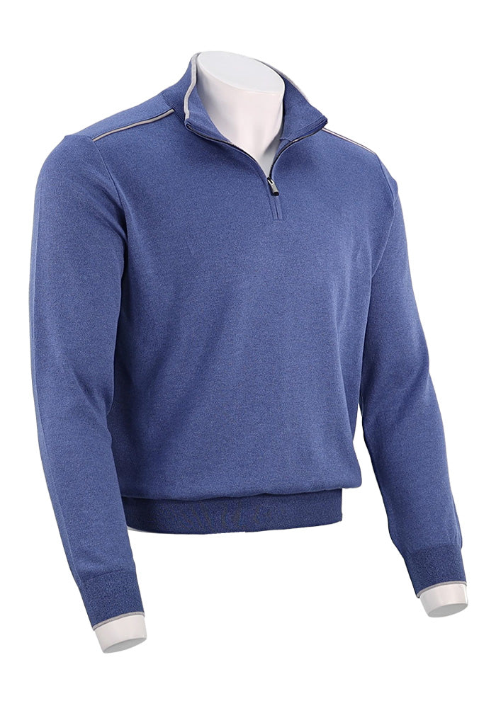 Paul & Shark Quarter Zip Sweater, Blue
