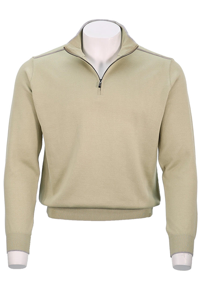 Paul & Shark Quarter Zip Sweater, Sage