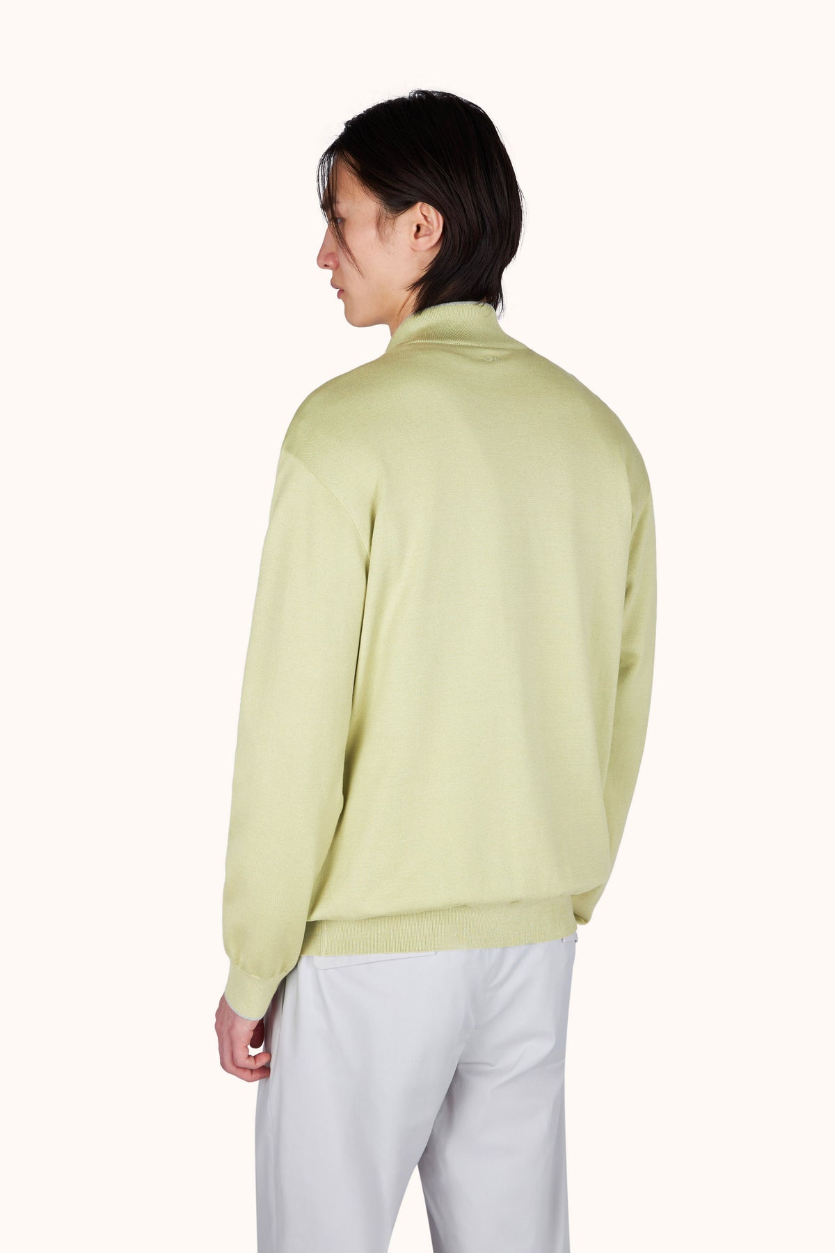 Paul & Shark Quarter Zip Sweater, Sage – view 5
