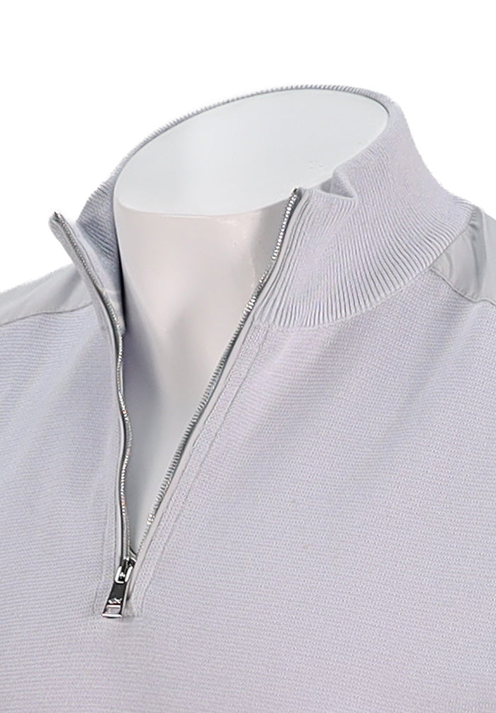 Paul & Shark Half Zip Sweater, Light Blue