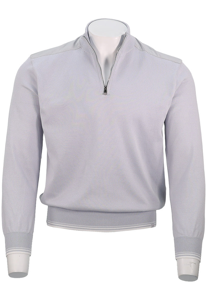 Paul & Shark Half Zip Sweater, Light Blue
