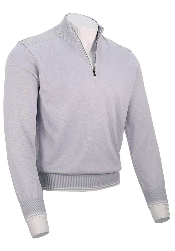 Paul & Shark Half Zip Sweater, Light Blue