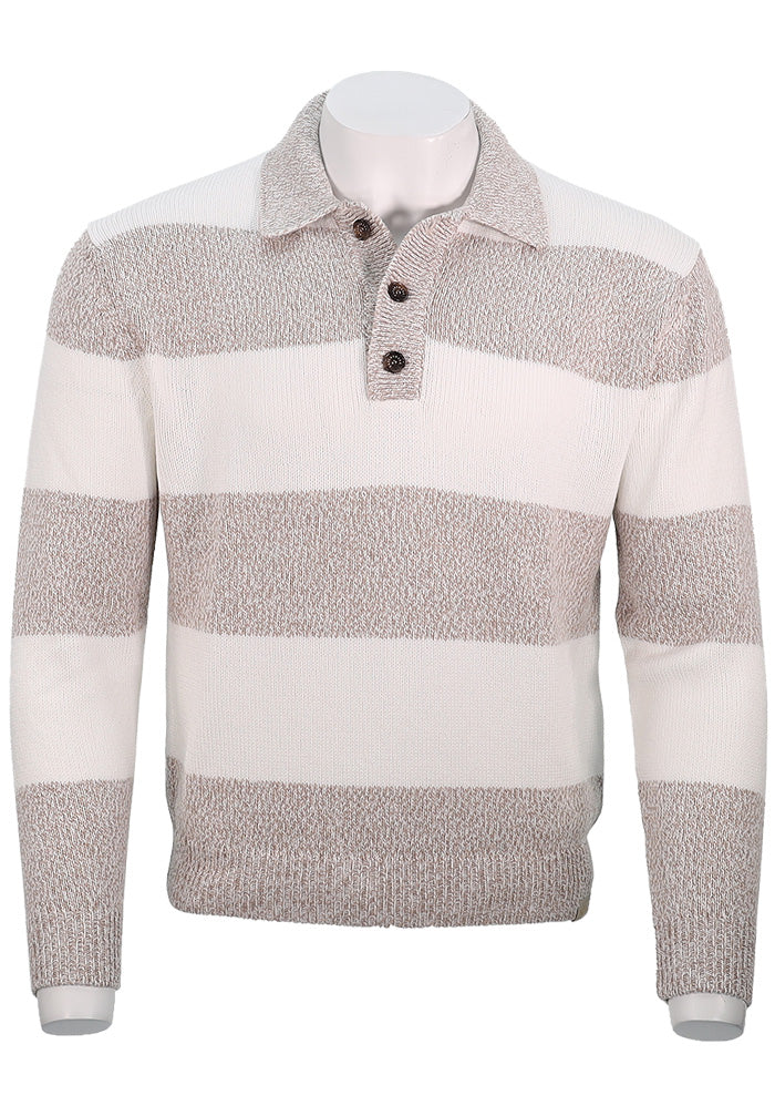 Paul & Shark L/S Polo, Cream