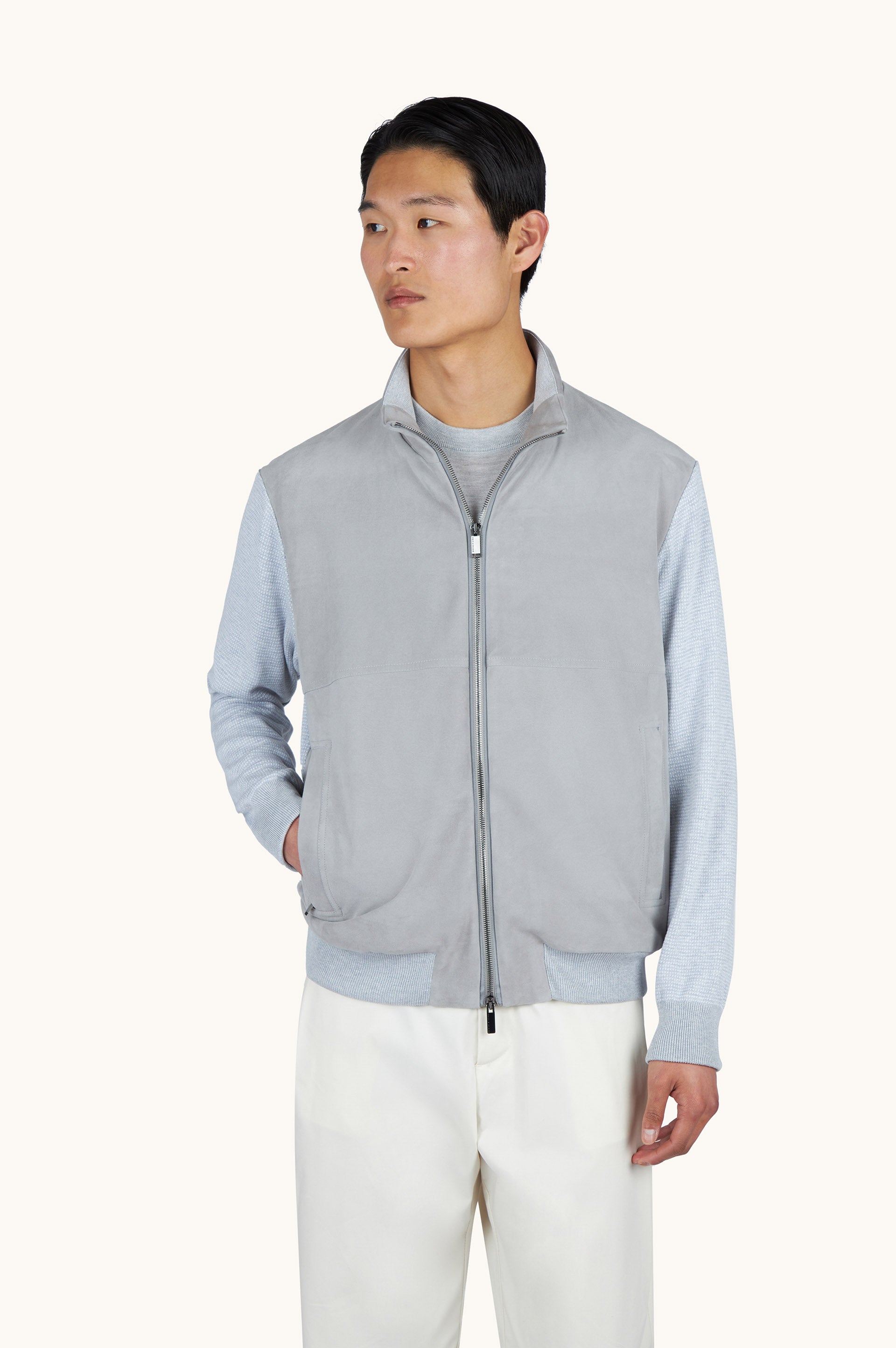Paul & Shark Full Zip Sweater, Grey – view 4